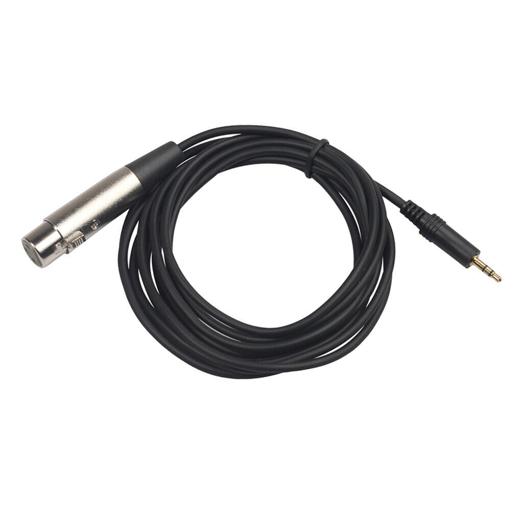 3.5mm 1/8 inch TRS Stereo Male to XLR Female Adapter Cable Cord