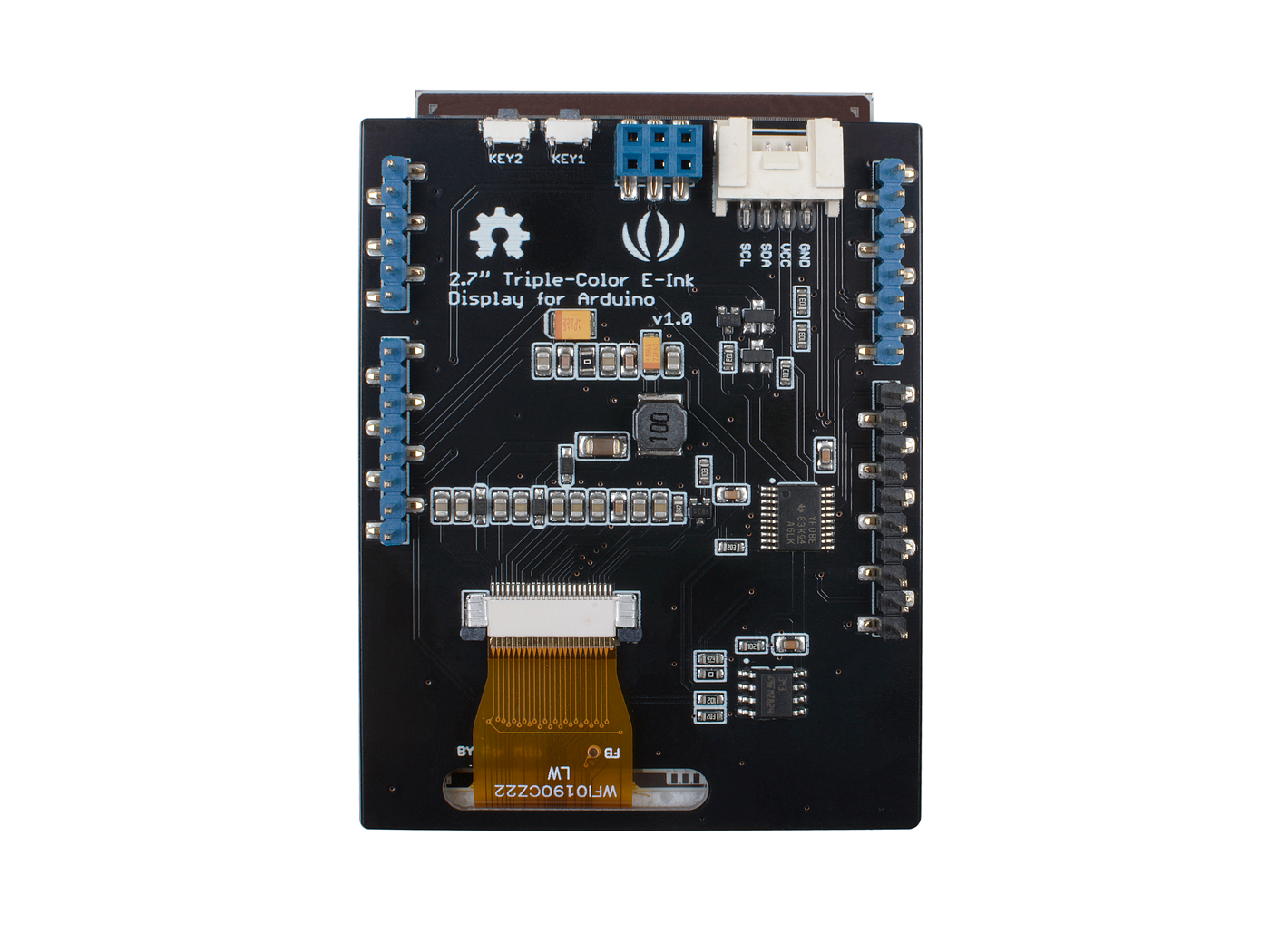 2.7'' Triple - Color E-Ink Display For Arduino 264x176 pixel SPI Interface Seeed