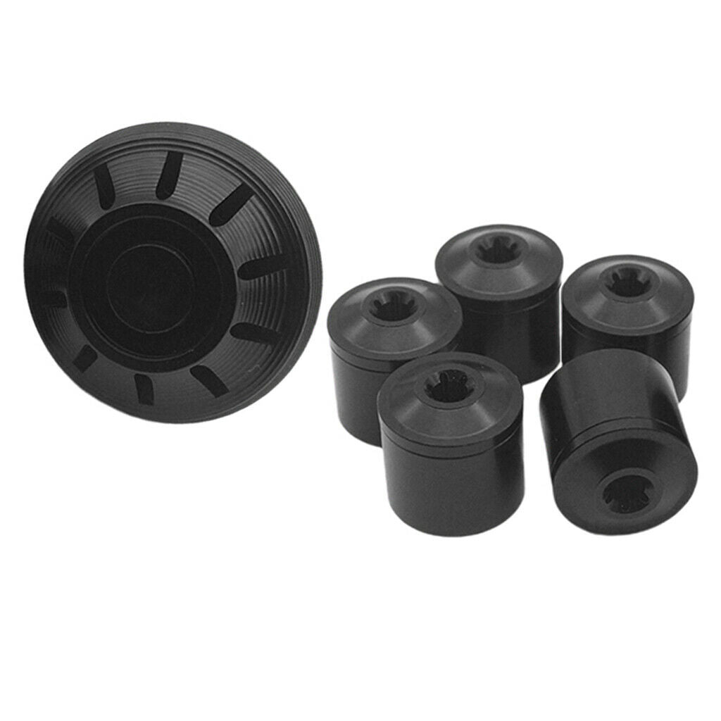 Motorcycle Hubcaps Set Wheel Side Fit for Piaggio Vespa GTS GTV 17-20 Black