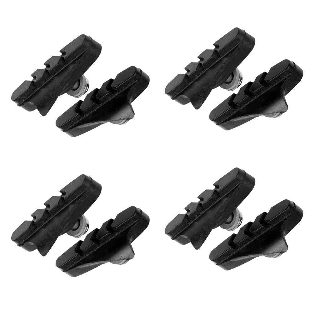 4 Pair Durable Road Mountai Bike Brake Pads Fixed Gear Bicycle V Brake Gear