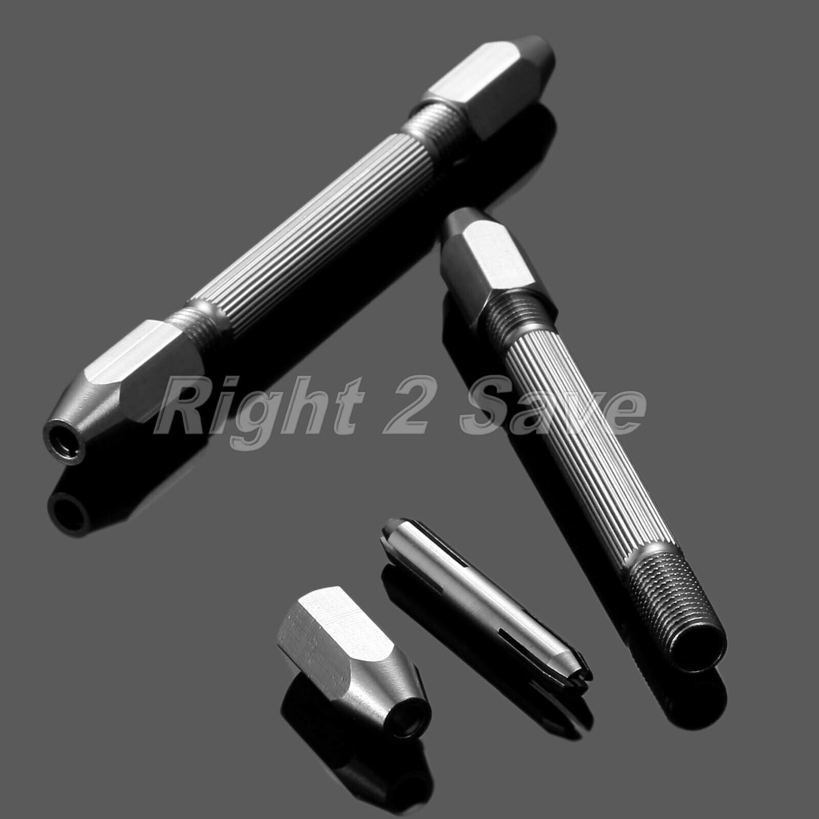 Double Head Chuck Pin Vice Handle Hand Drill Hobby Tools For Wood NO Drill Bit