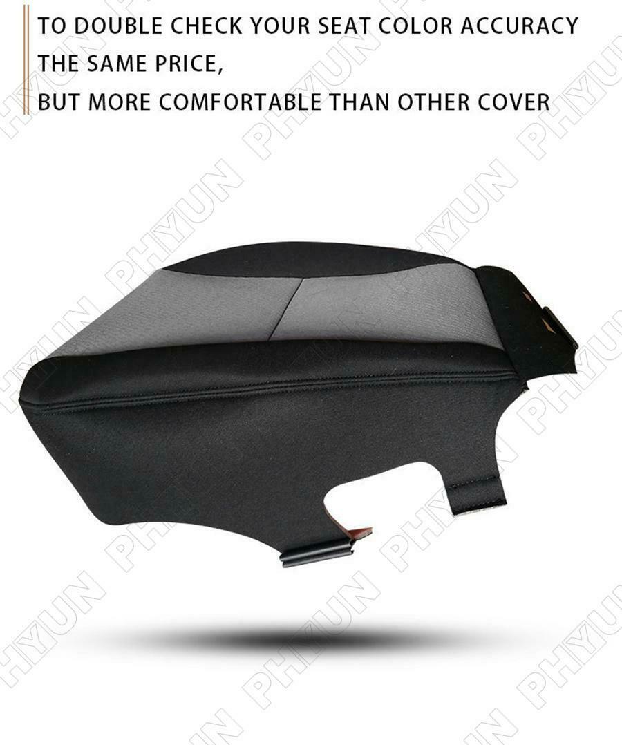 For 2007-14 Chevy Silverado 1500 2500HD 3500HD Seat Cover Driver Side Grey Cloth