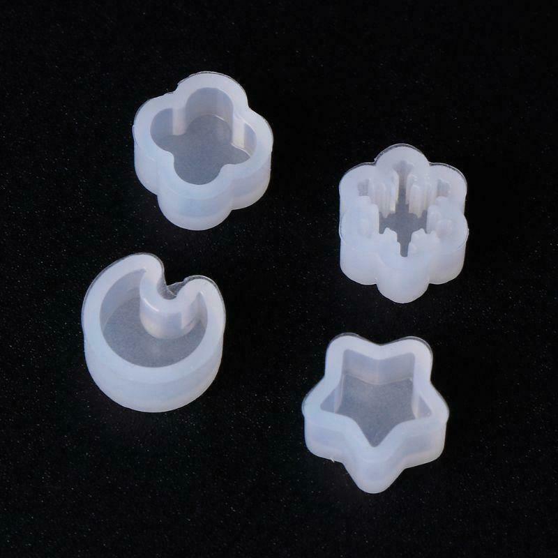 Earrings Epoxy Mold Set DIY Stud Earring Jewelry Making Material Ear Hook