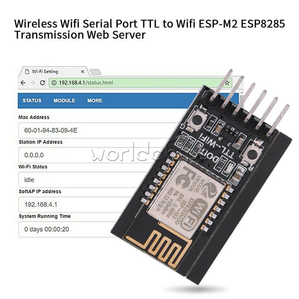 Wifi Serial TTL to ESP-M2 ESP8285 Module + 6 in 1 CP2102 Serial Module Cable