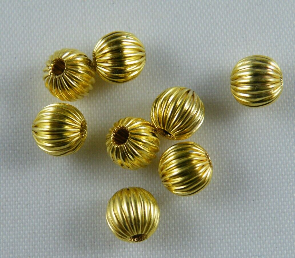 200pcs Real Copper Round Ball Spacer Beads 5mm S186