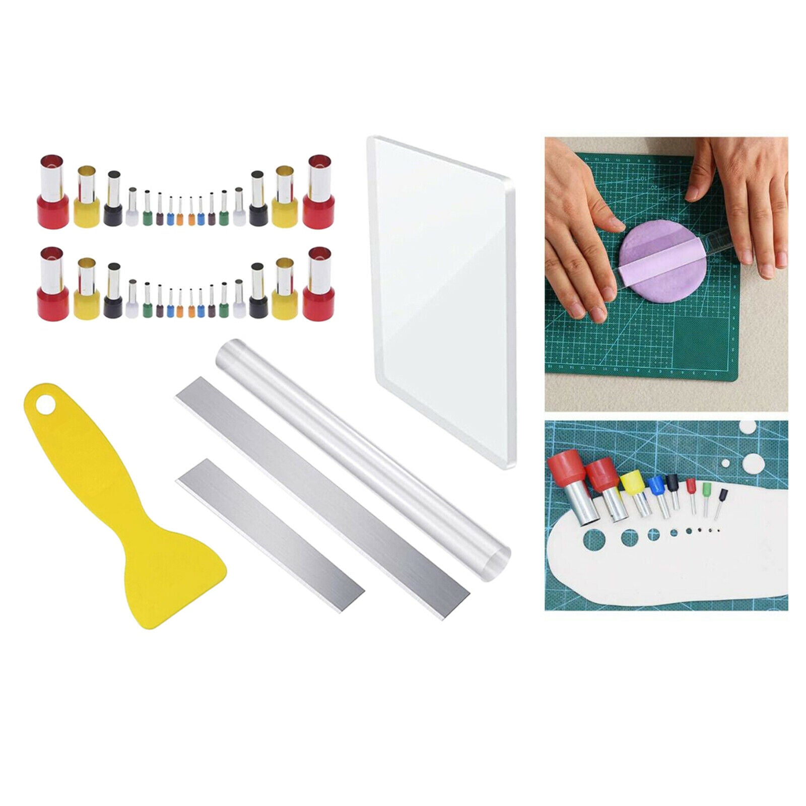 37Pieces Multifunction Tools Kit Pottery Polymer Clay for Hand Making