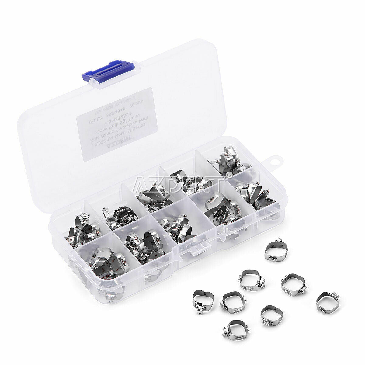 20set Dental Orthodontic 1st Molar M Bands &Buccal Tube Conv Roth.022 36#-40+#