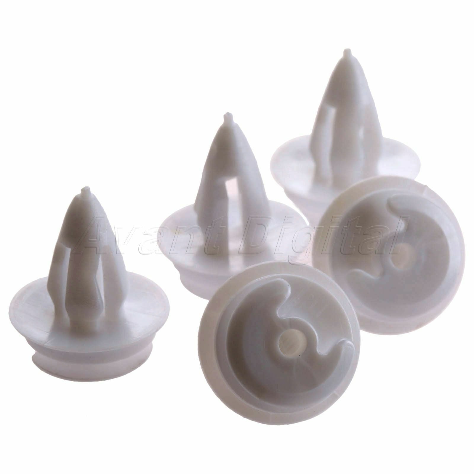 50 Pcs White Door Trim Panel Clips For Car 3 5 7 Door Trim Panel Clips