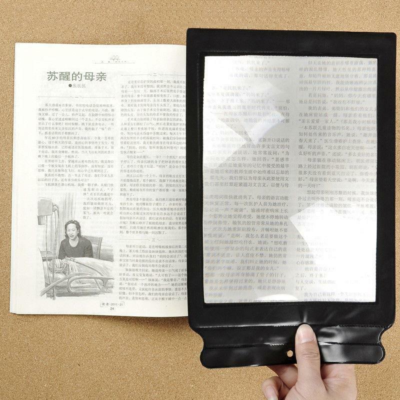 Economic A4 Giant Assisted Reading Magnifying Glass Sheet 3X Magnifier LJBDAU