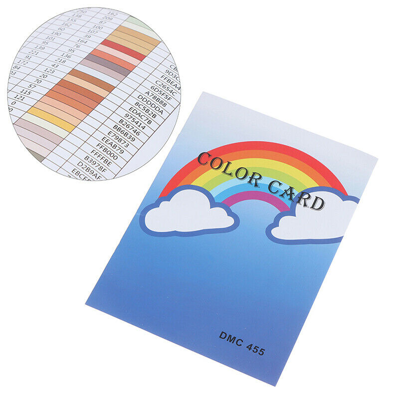 1 Pcs 5D Diamond Painting Tool DMC 447 Color Card Rhinestone Identification C Qx