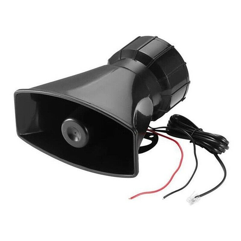Universal Motorcycle Car Alarm Sound 7 Tone Horn 12V 100W Police Siren Horn LoN6