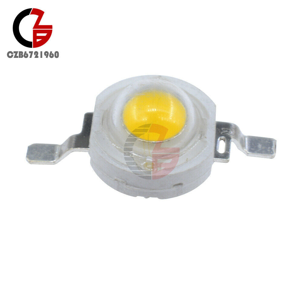 Newest （100PCS）1W Warm White SMD LED Beads NEW 100-110LM