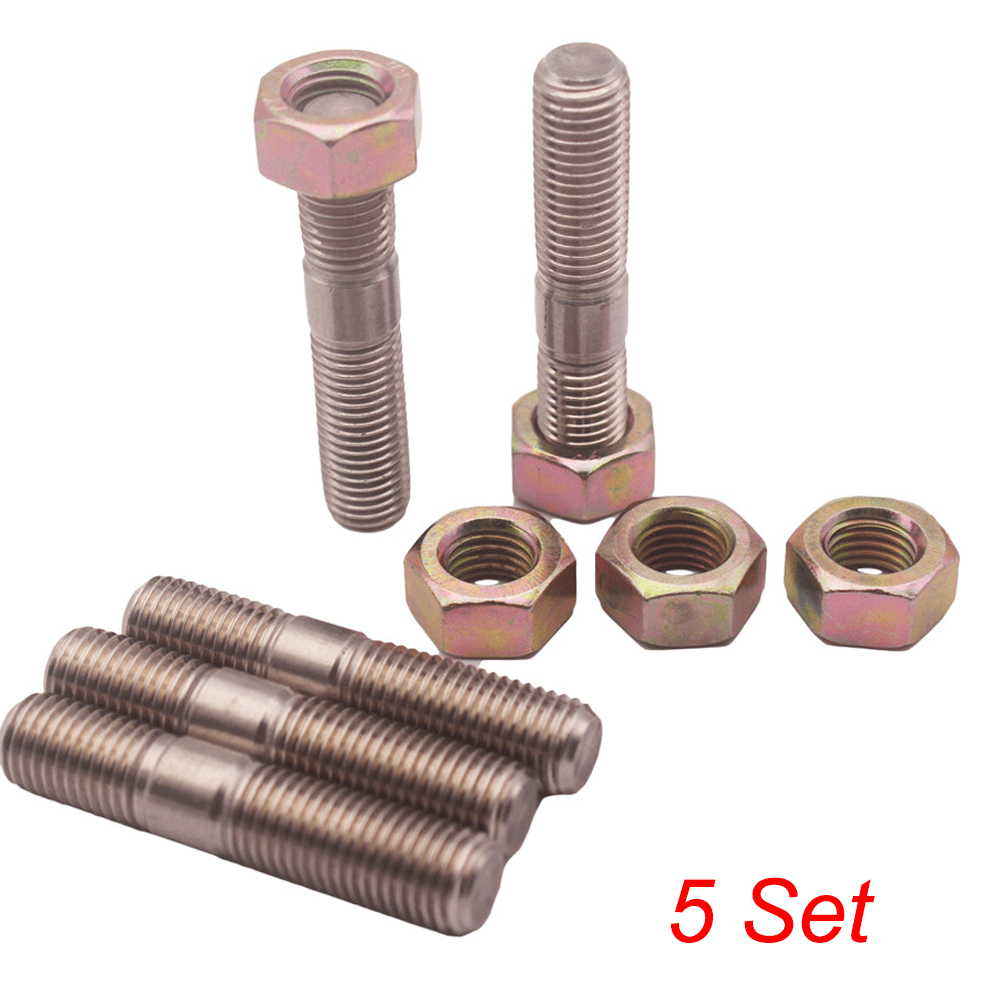 5 Set M10 x 1.25 Turbo Stud Kit for Mitsubishi DSM 1G EVO1~10 RHF5H VF22 Turbos