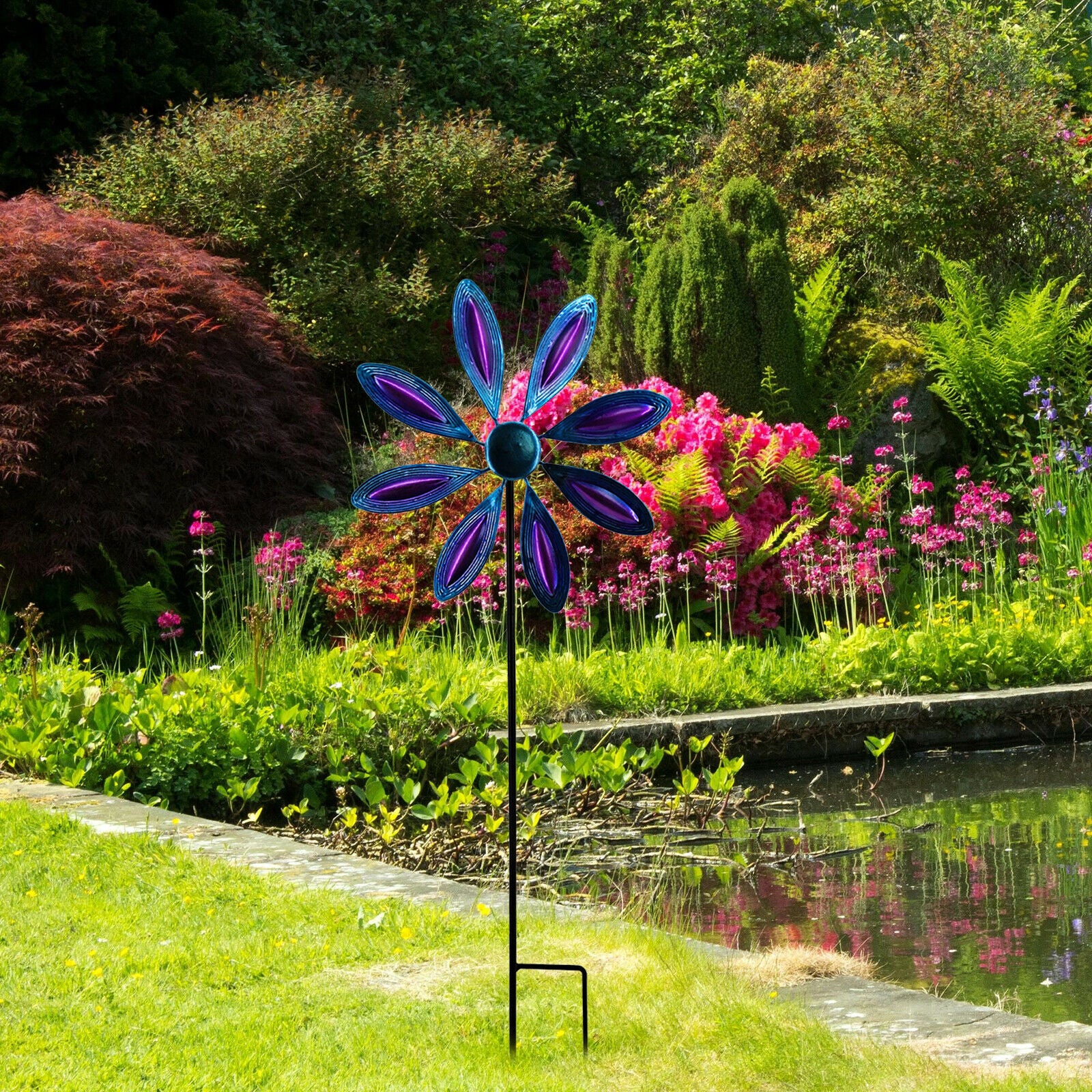 Garden Pinwheels Whirligigs Windmill Toys for Kids Yard Decor Garden Stakes