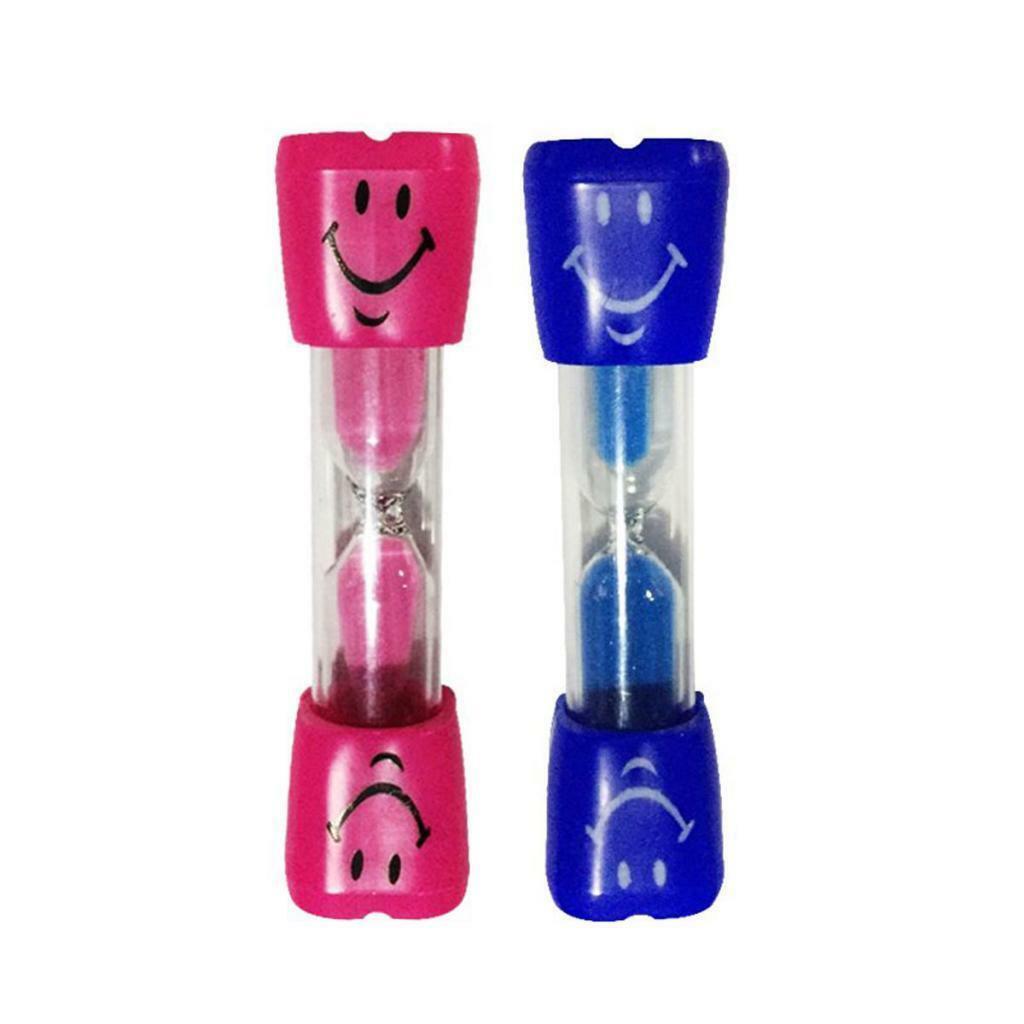 Sand Glass Sandglass Hourglass Timer 3 Minutes Home Decor Gift Blue + Pink