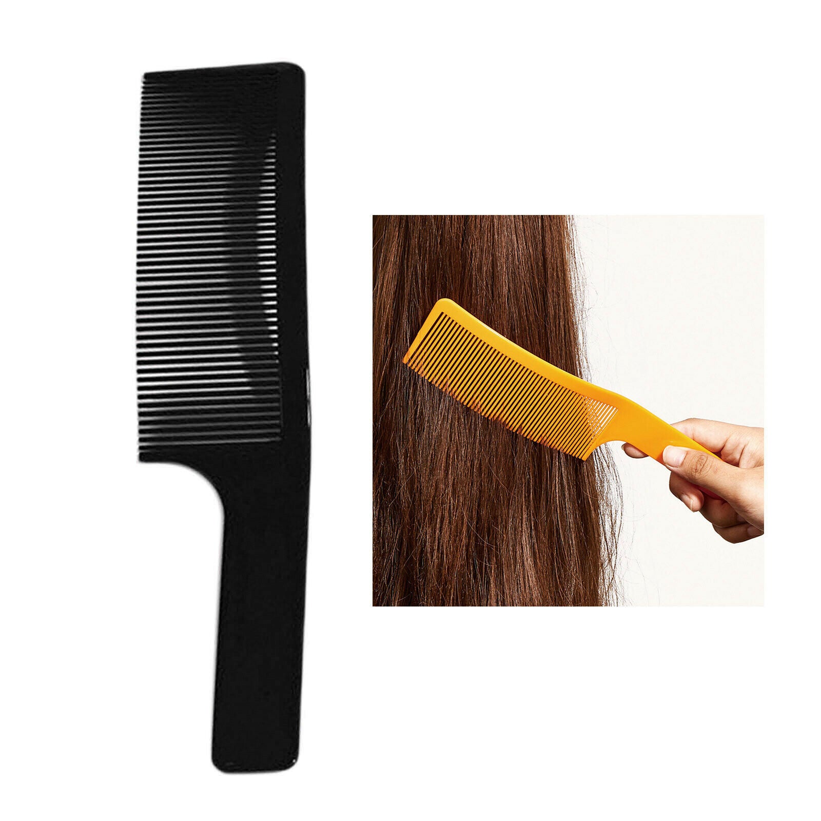 2x Curved Hair Cutting Clipper Comb Barber Salon Slicked-back Haircut