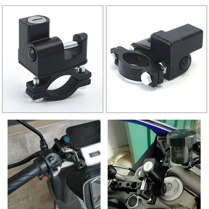 18-30MM Handlebar Scooter Motorcycle Helmet Lock Hanger Holder Locks Anti-theft