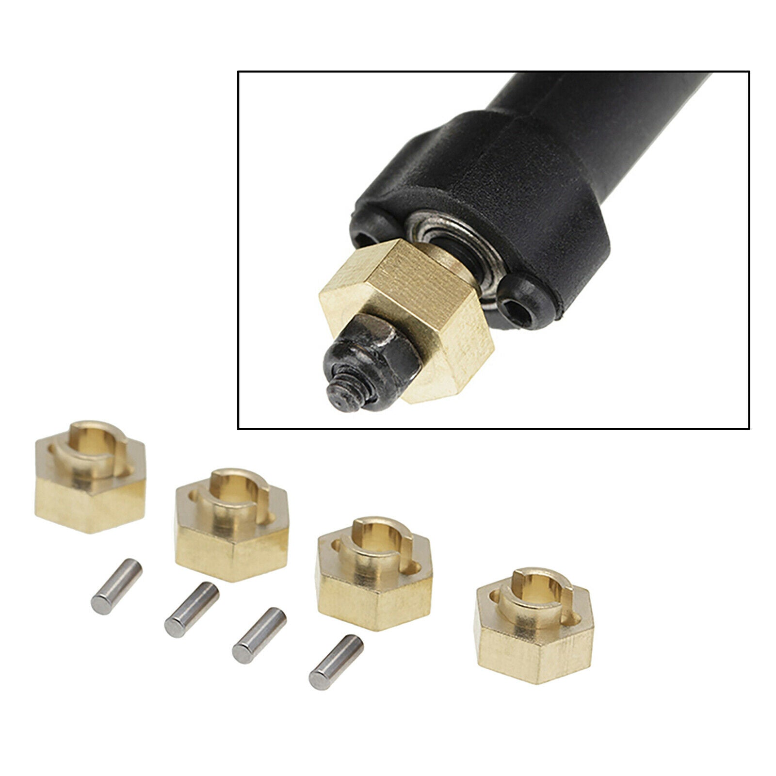 4Pcs RC Car Wheel Counterweight for Axial 1:24 AXI90081 RC Car Accessories