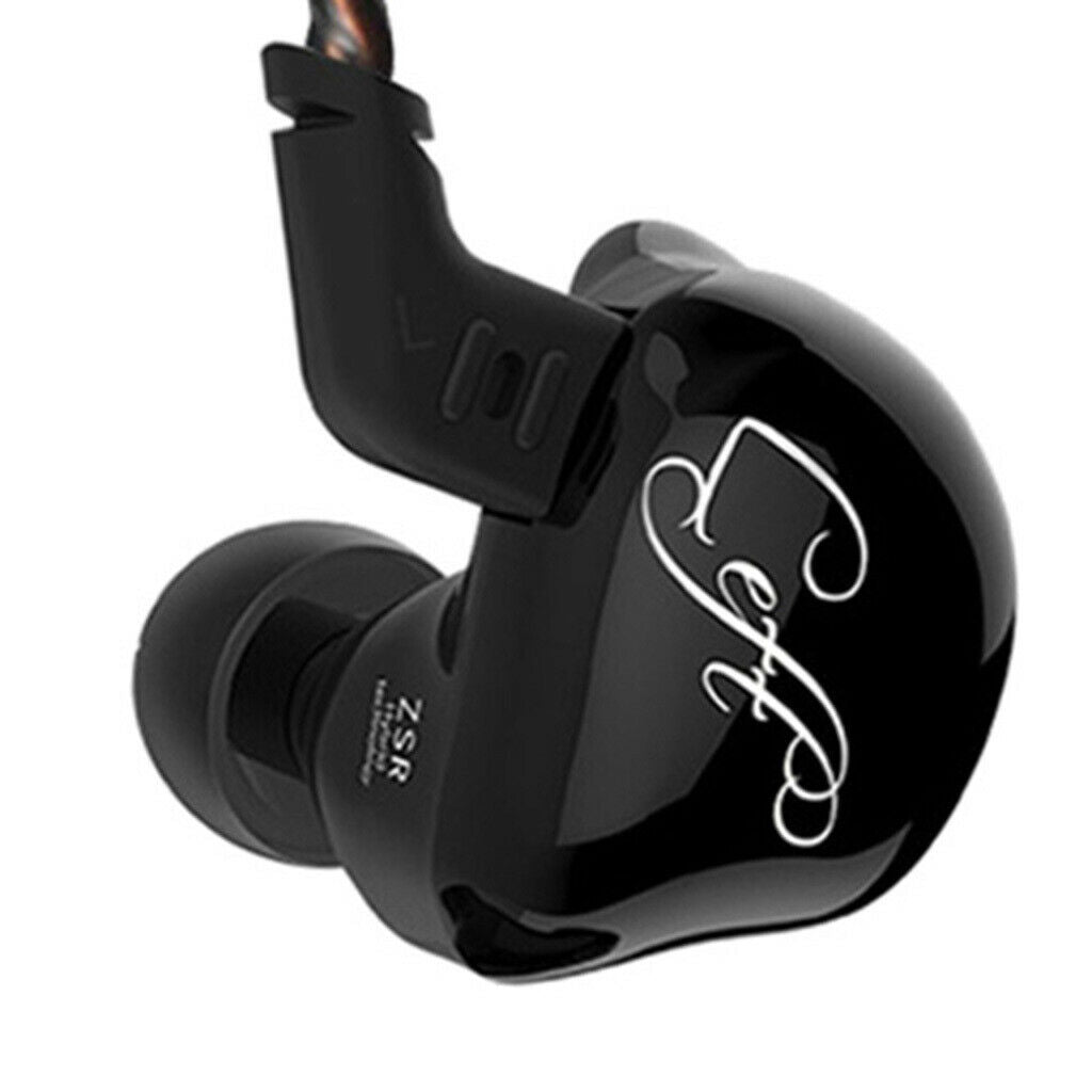 3.5mm Earphone In Ear Headphone EarBuds Earpiece For Cell Phone Black No Mic