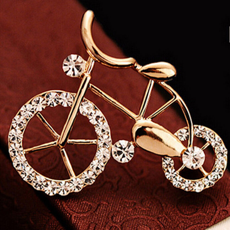 Women's Brooch Pin Fashion Bike Buckle Bicycle Pectoral Flower Brooches Pi.l8