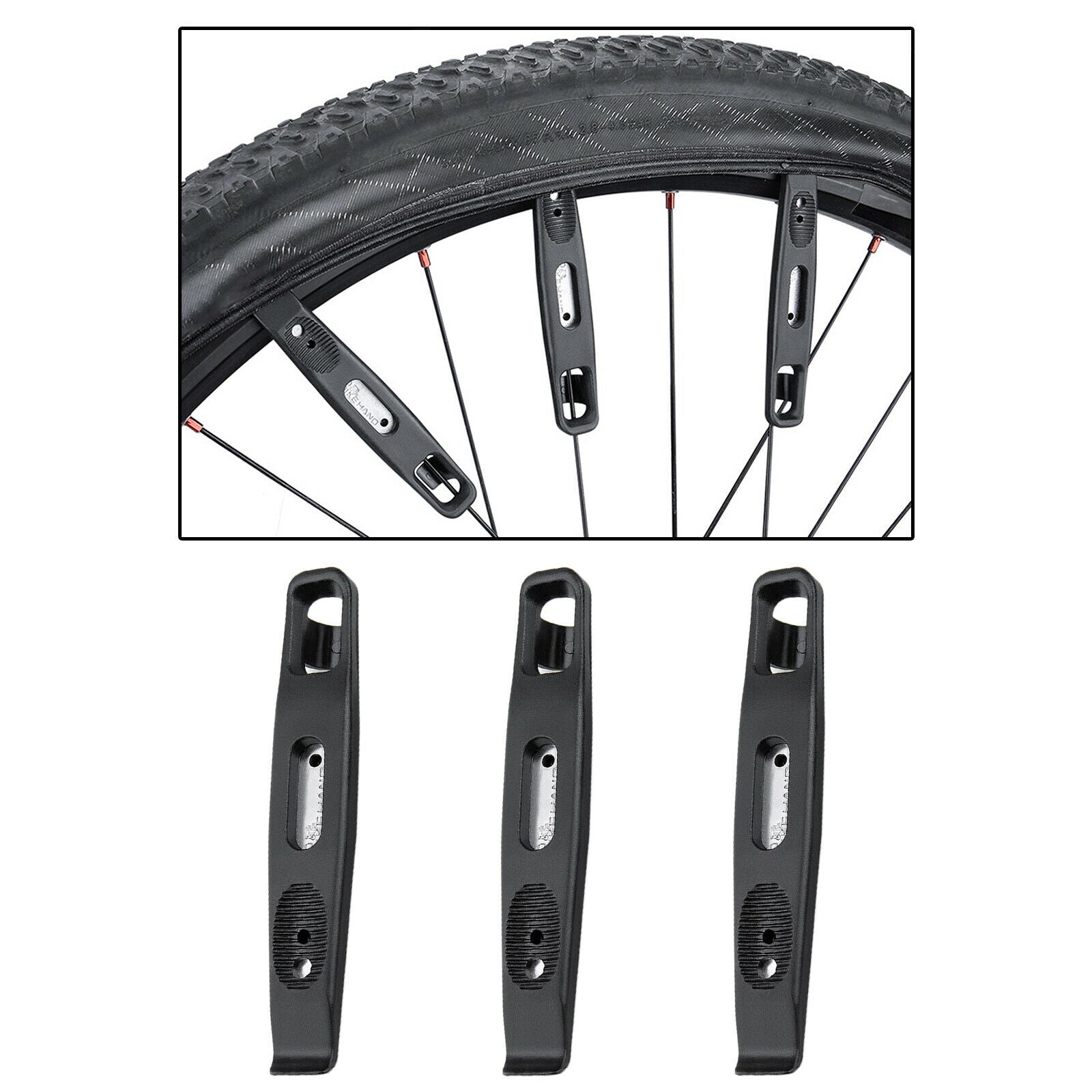 3pcs Portable Bicycle Tire Levers MTB Bike Tire Remover Spoon Tyre Rod