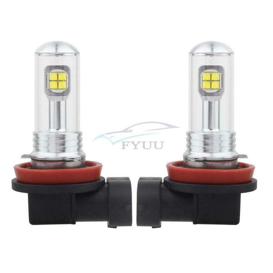 2× 12V-24V Car H8/H11 Waterproof Signal Light Reading Light Foglight LED Bulbs