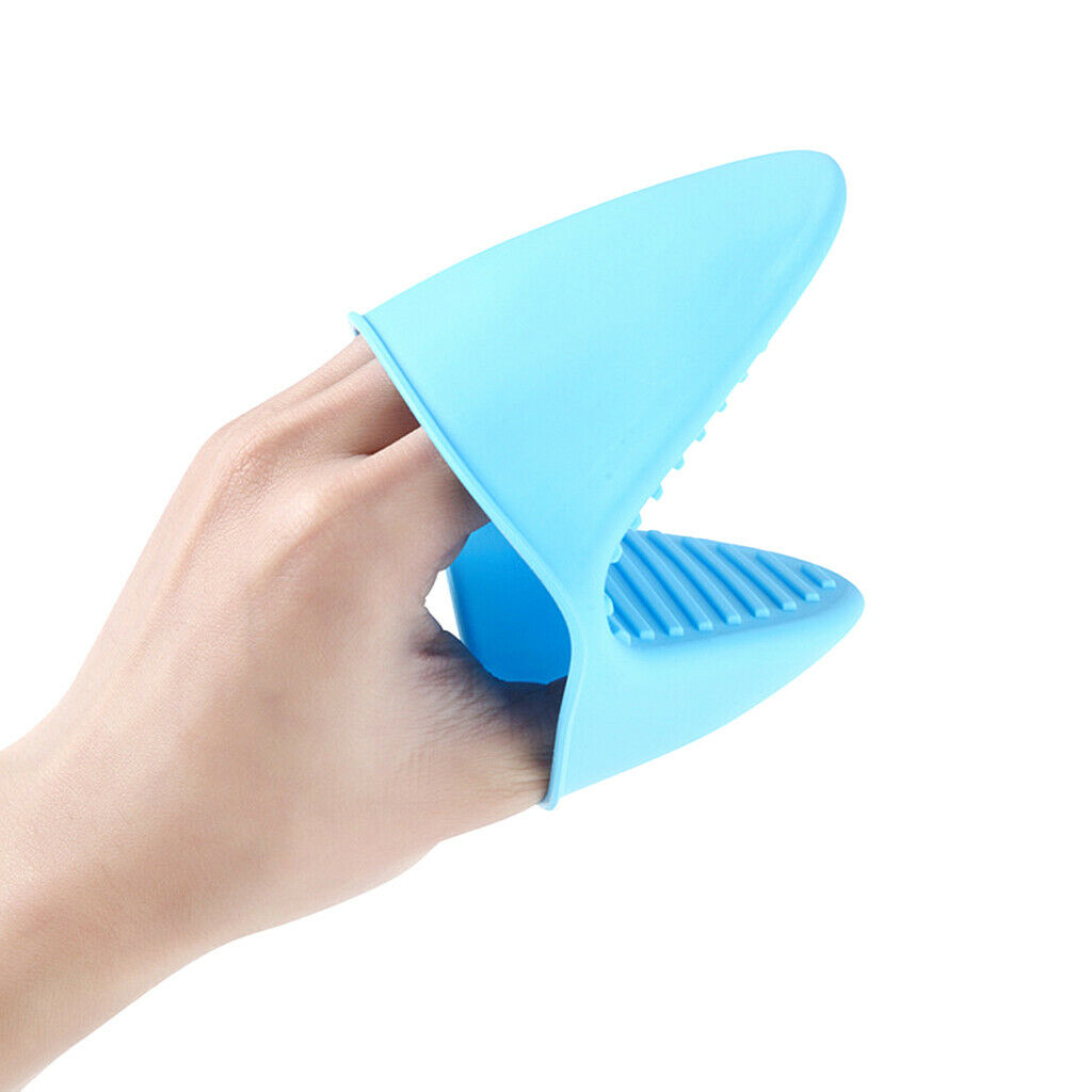 Silicone Hot Pot Holder Oven Glove Mini Oven Mitt Outdoor Cooking Pinch Grip