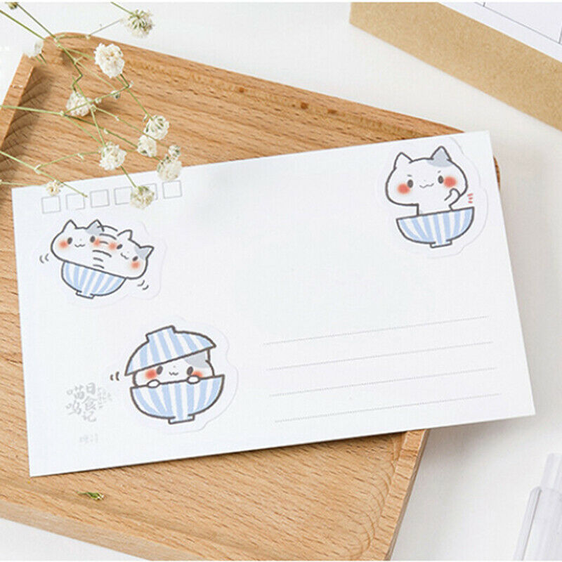 45pcs cat Stickers Scrapbooking Journal Diy Diary Album Stick Label Hand .l8