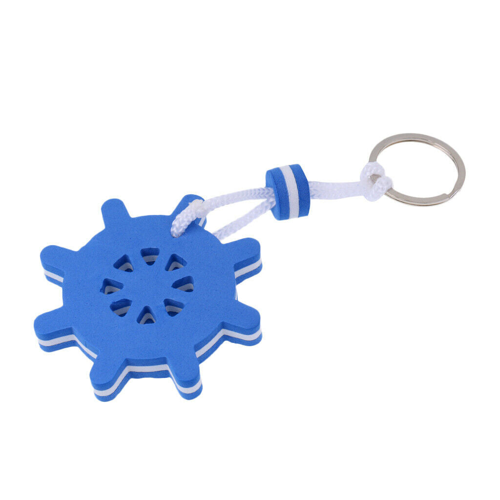 2x Floating Key Chain Boat Key Float Marine Key  Holder- Anchor & Rudder