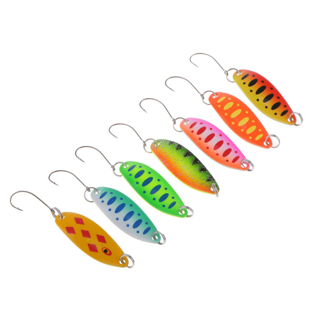 7Pcs   High   Reflective   Fishing   Spoon   Lures   Metal   Sequins   Baits   w