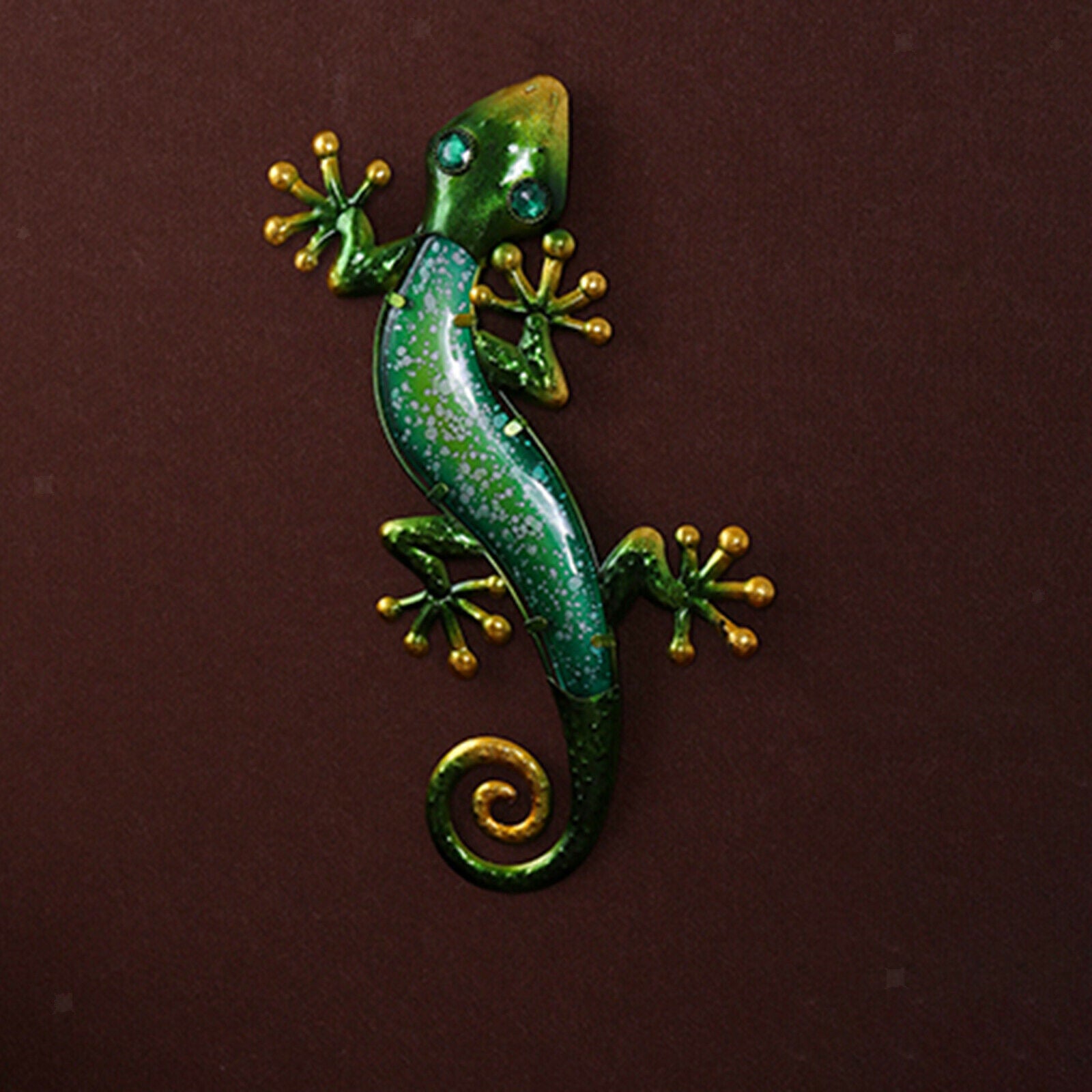 1pc Iron Gecko Wall Decor Lizard Hang Home Living Room Garden Yard Fence
