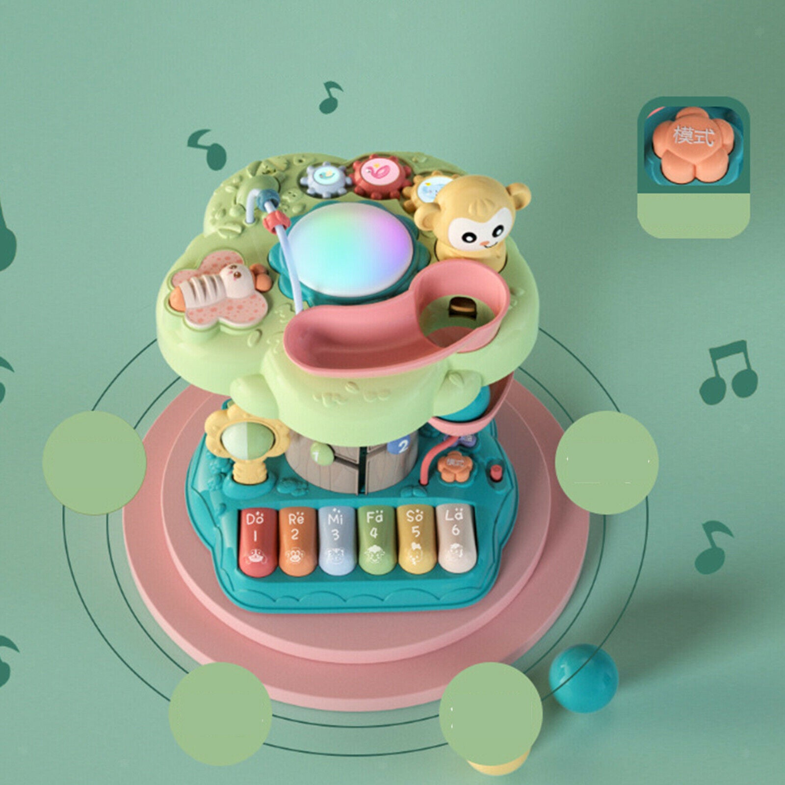 9 in 1 Multifunctional Early Education Machine, Adorable Mini Piano Keyboard for
