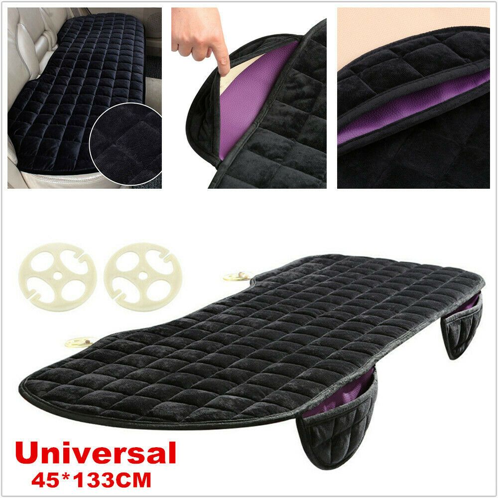1PCS Plush Car SUV Second Row Rear Seat Cover Cushion Protector Non-slip Pad Mat