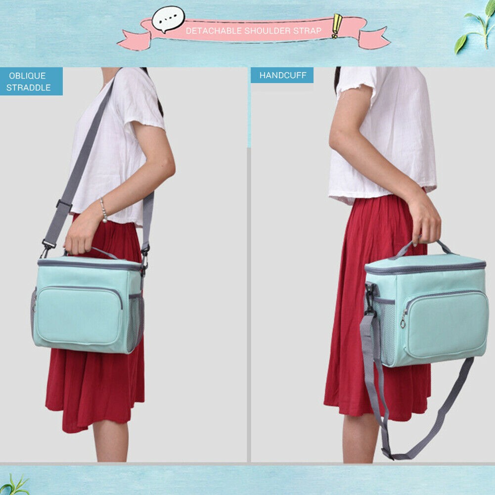 Large Capacity Insulated Thermal Tote Bag Cooler Outdoor Picnic Bag