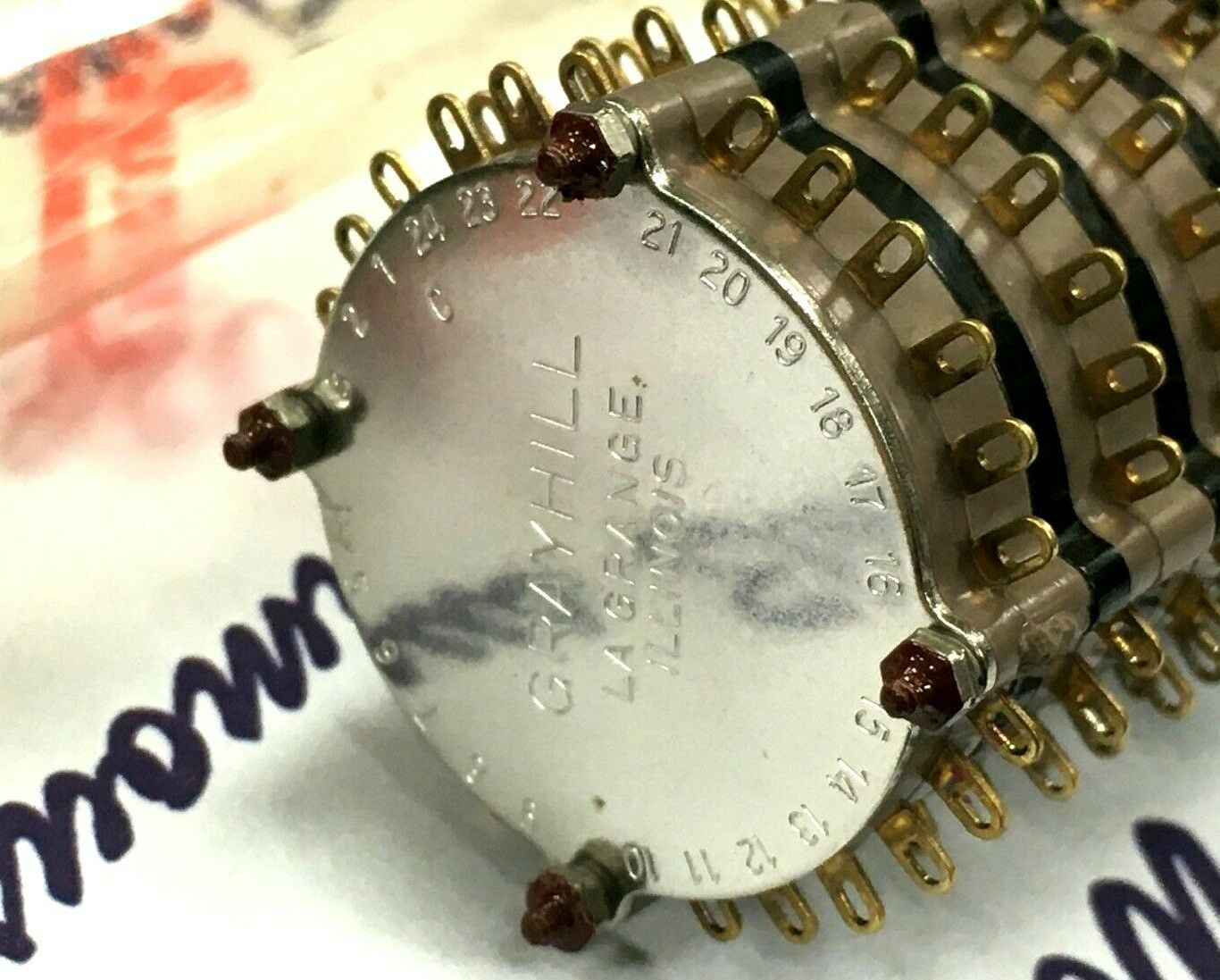 1pcs - GRAYHILL 4-Wafer 24-Position Rotary Switch [53YY50013] - Made in USA NIB