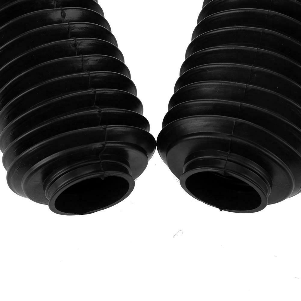 1 Pair 37mm Universal Dustproof Plastic Front Motorcycle Fork Cover Gaiters @