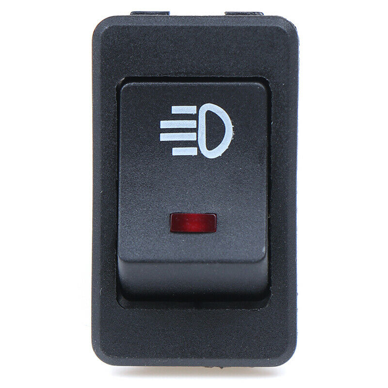 12V 35A Universal Car Red LED Fog Light Rocker Switch Dash Dashboard 4Pin WF