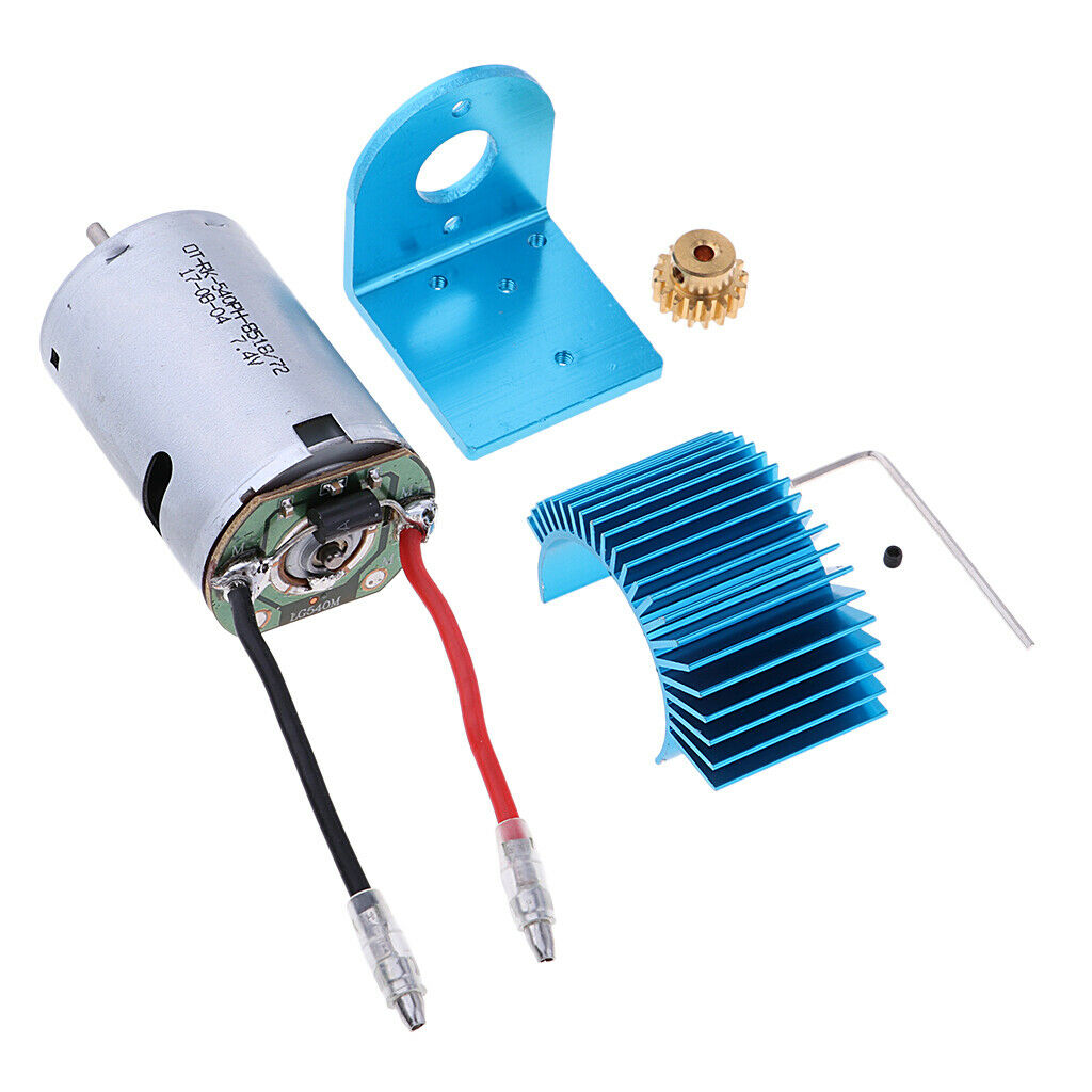 RC car repair accessories (motor + heat sink + bracket) for WLtoys 12428