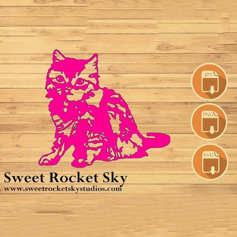 Cute Cat Metal Cutting Dies Stencil DIY Scrapbooking Album Paper Card Template