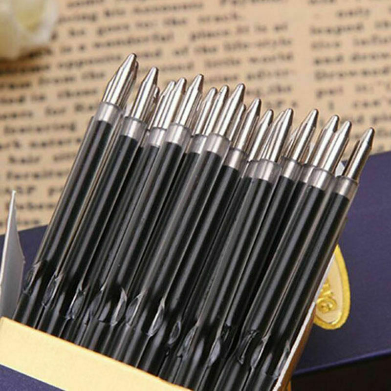 Hot 20pcs/lot Black ink 0.7mm Retractable Pen Refills Ballpoint Pen Refill Pen