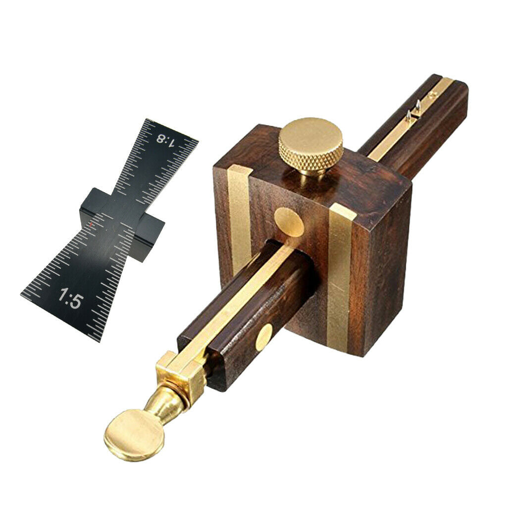 2x Scriber Guide Adjustable Hardened Woodworking Marker Scribe Mortise Gauge
