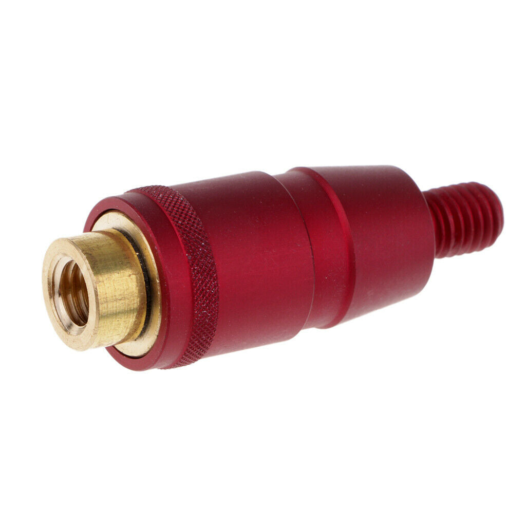 2X Fishing Landing Net Connector Head Screw Net Rod Quick Release Adapter Red
