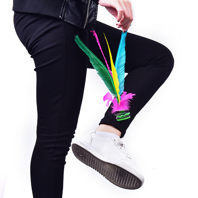 Colorful China Jianzi Footbal Foot Kick Chicken Feather ShuttlecockFor Fi.l8