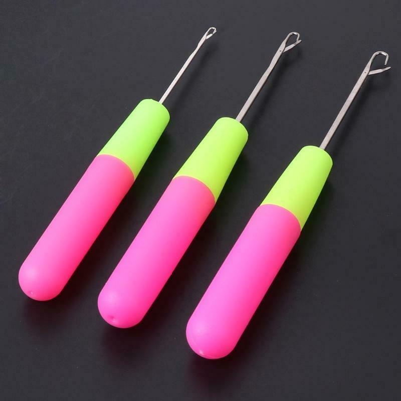 3PCS Crochet Hook Latch Lock Needle Tool Rug Making Knitting Interlock DIY Tool