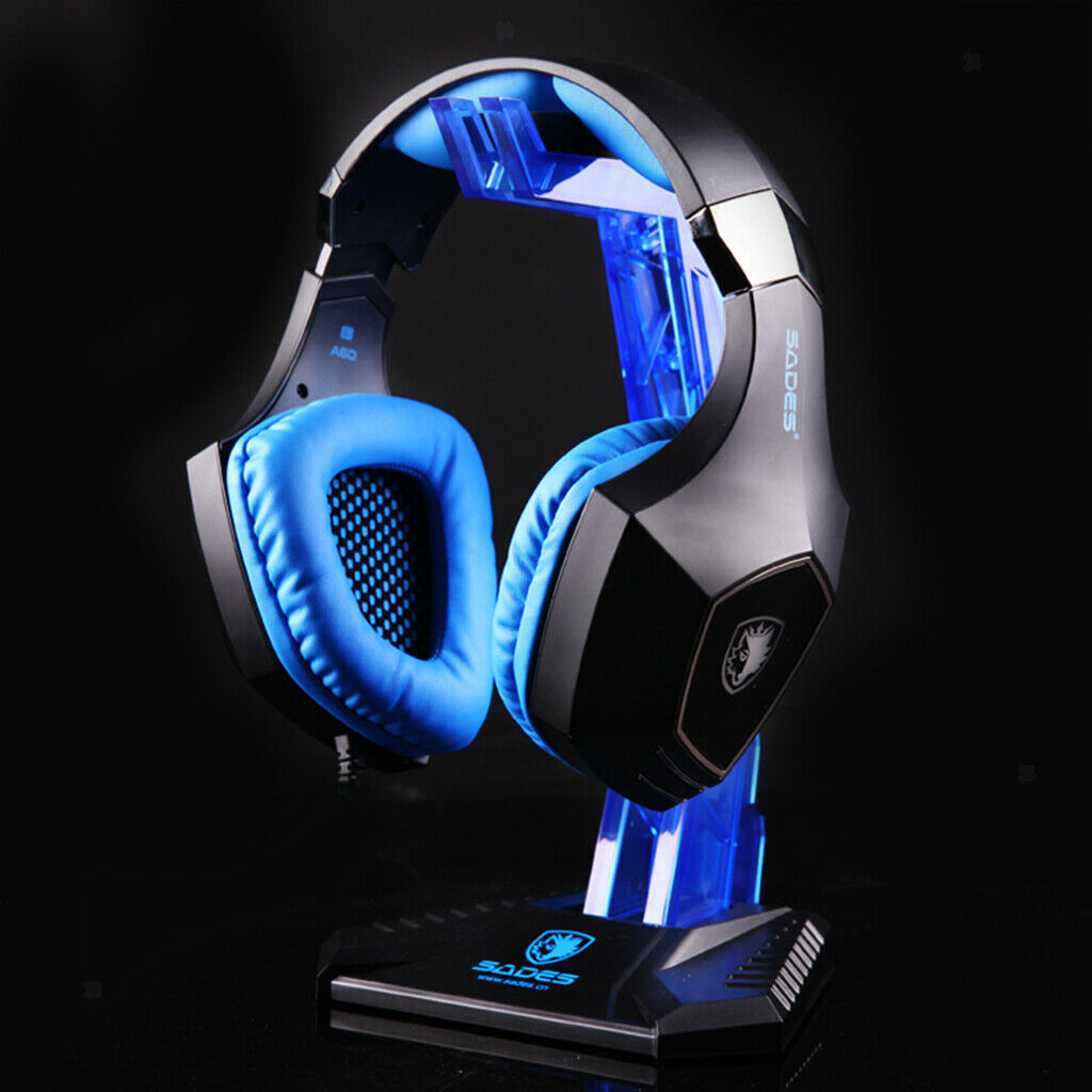 Universal Acrylic Headphone Stander Headphone Hanger Display Rack Blue