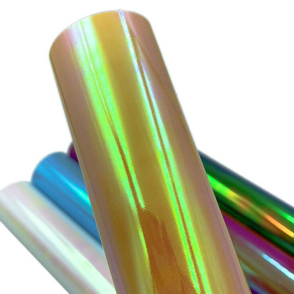 Holographic Heat Transfer Vinyl HTV Roll for DIY T Shirt Garment
