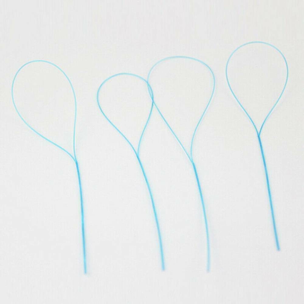 Lots 105x Dental Floss Threaders Simple Loop W/ Case For Braces Bridges Implants