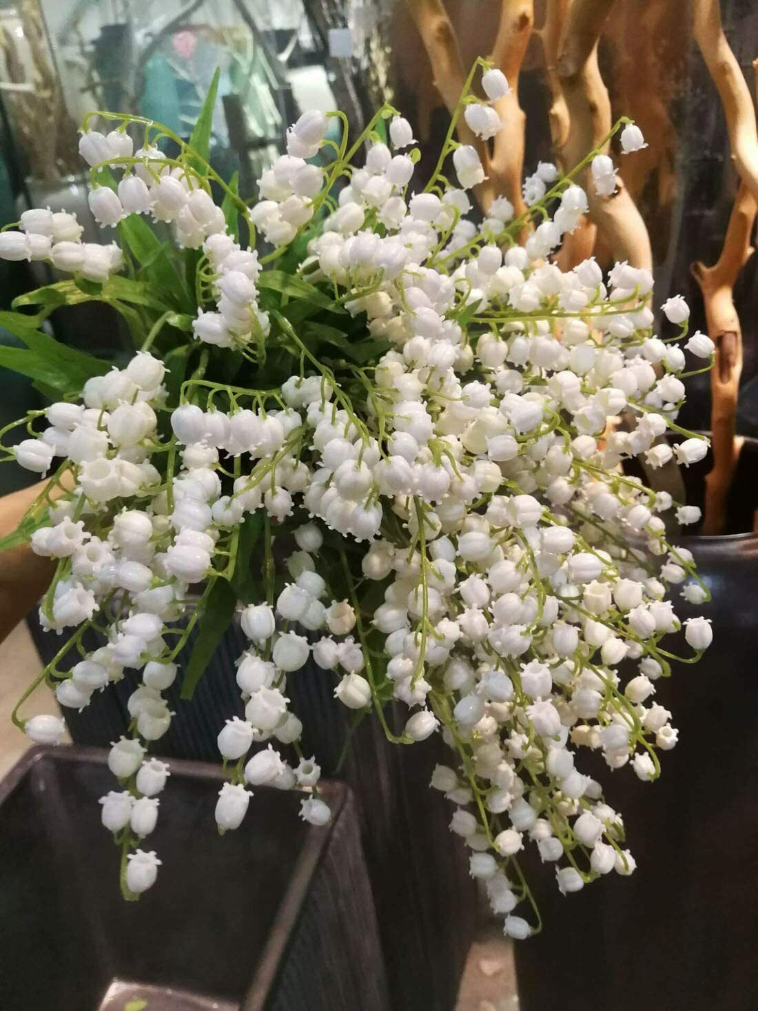 10 Pcs Lily of The Valley Artificial Flowers Wind Chime Orchid Wedding Flowers