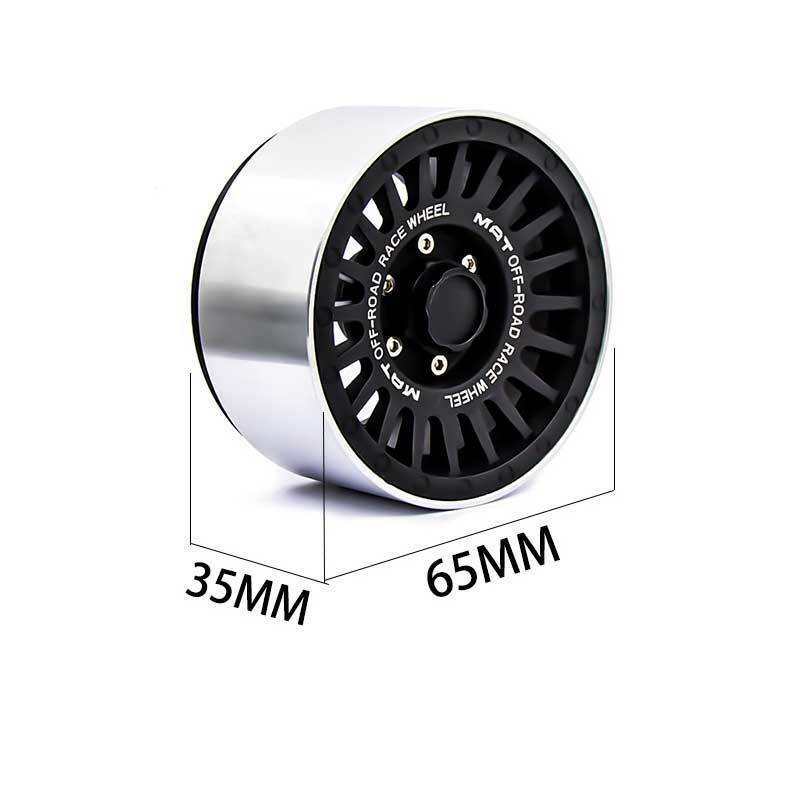 4PCS G53 VP Aluminum 2.2 Beadlock Wheel Rims for Axial SCX10 RR10 Wraith TraxxV2