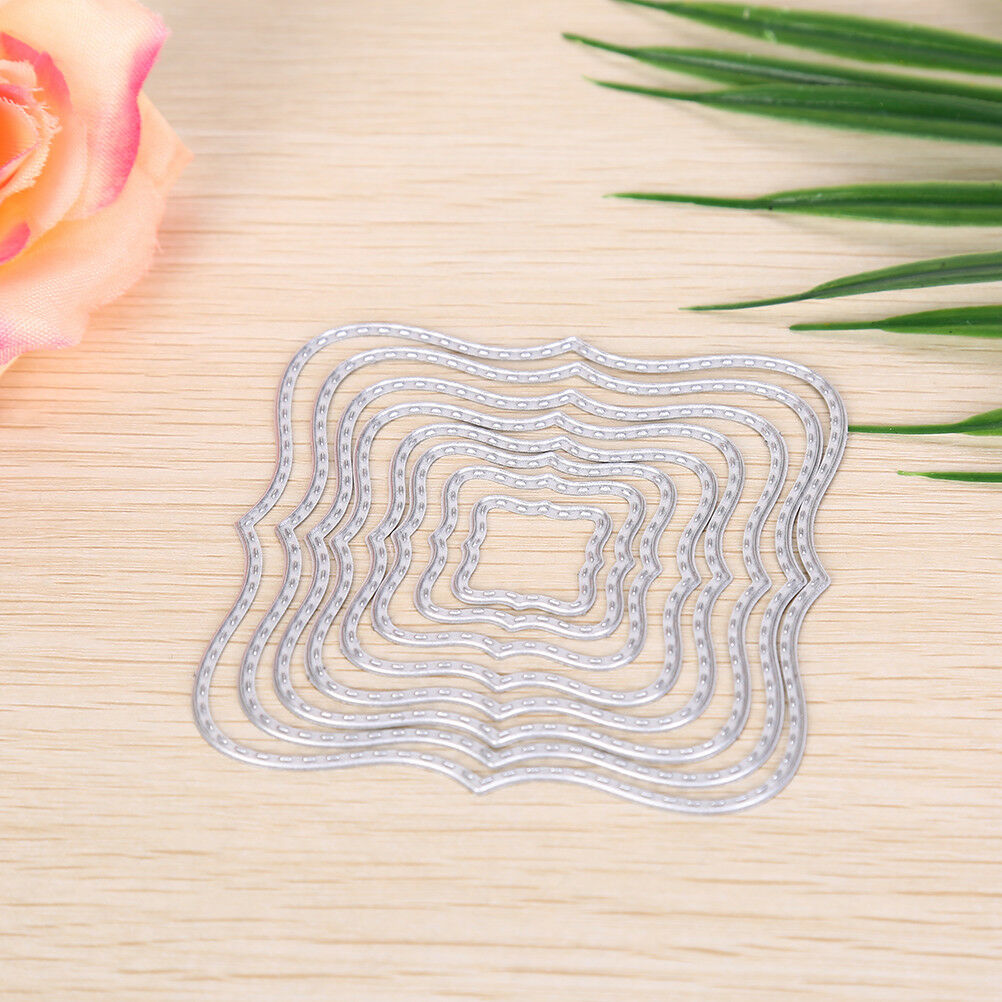 Square Metal DIY Cutting Dies Stencil Scrapbook Album Paper Card Embossin.l8